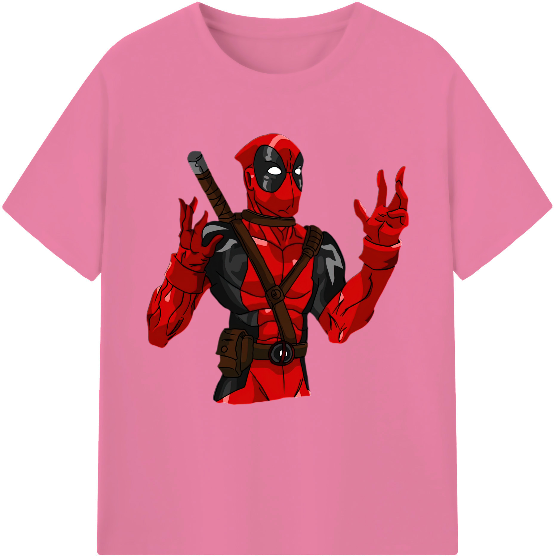 （画像用） Deadpool デッドプール 綿100％半袖Tシャツ（フロントプリント）